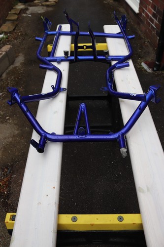 Blue kart frame - go,